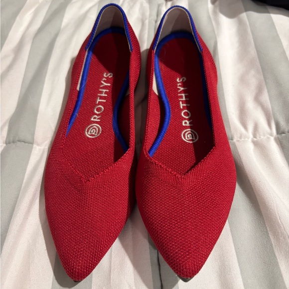 Rothy's Shoes - Rothy's Red and Blue Women's Flats